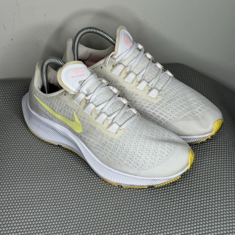 Nike Air Zoom Pegasus 37 White Light Zitron Women's - BQ9647-105 Size 9